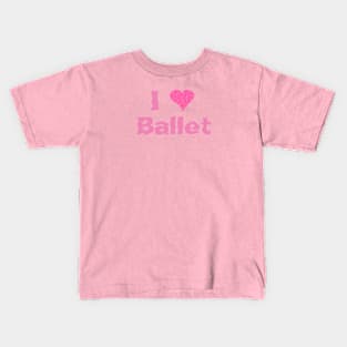 I heart ballet Kids T-Shirt